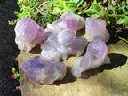 Natural Jacaranda Amethyst Crystals and Clusters x 6 From Mumbwa, Zambia - Toprock Gemstones and Minerals 
