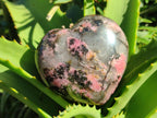 Polished Rhodonite Gemstone Hearts x 3 From Ambindavato, Madagascar - Toprock Gemstones and Minerals 
