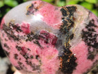 Polished Rhodonite Gemstone Hearts x 3 From Ambindavato, Madagascar - Toprock Gemstones and Minerals 