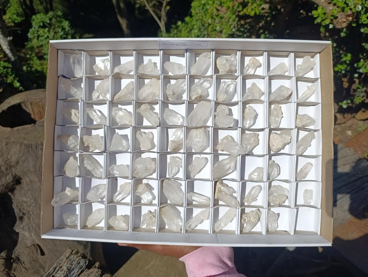 Natural Malagasy Quartz Crystals x 70 From Madagascar - Toprock Gemstones and Minerals 
