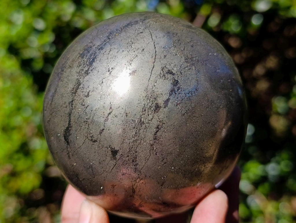 Polished Large Basalt Pharaoh Stone Sphere x 1 From Iron Duke Mine, Zimbabwe - Toprock Gemstones and Minerals 