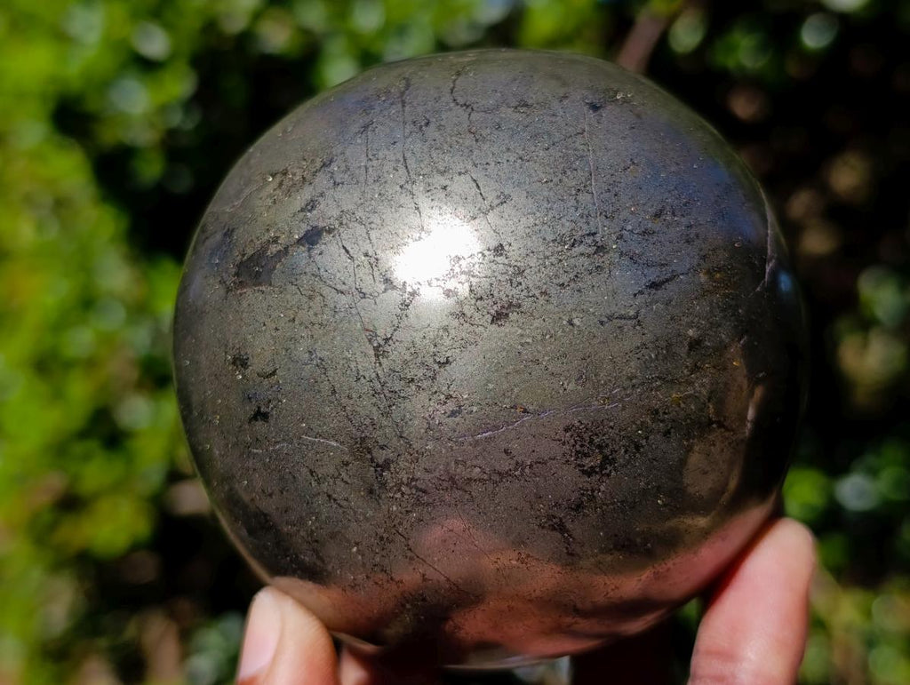 Polished Large Basalt Pharaoh Stone Sphere x 1 From Iron Duke Mine, Zimbabwe - Toprock Gemstones and Minerals 