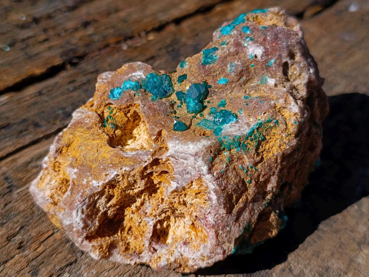Natural Large Dioptase on Dolomite Specimen x 1 From Likasi, Congo - Toprock Gemstones and Minerals 