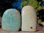 Polished Amazonite Standing Display Pieces x 6 From Madagascar - Toprock Gemstones and Minerals 