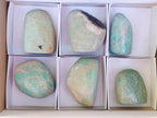 Polished Amazonite Standing Display Pieces x 6 From Madagascar - Toprock Gemstones and Minerals 