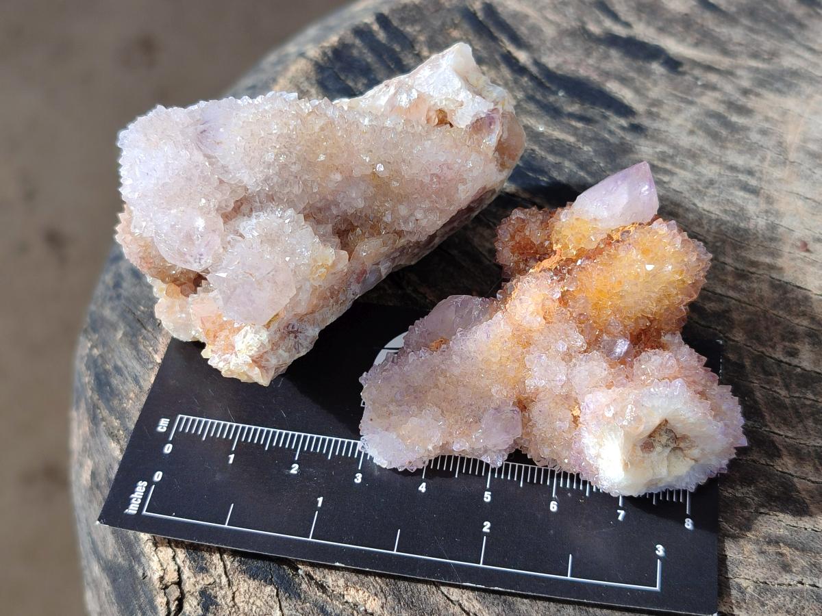 Natural Mixed Spirit Amethyst Clusters x 12 From Boekenhouthoek, South Africa - Toprock Gemstones and Minerals 
