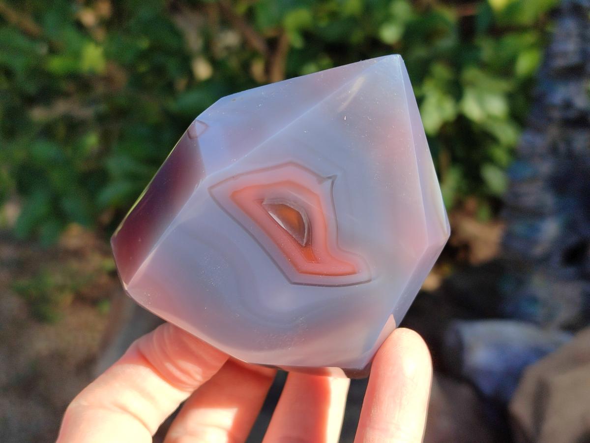 Polished Strawberry Agate Display Crystal Points x 3 From Mozambique - Toprock Gemstones and Minerals 