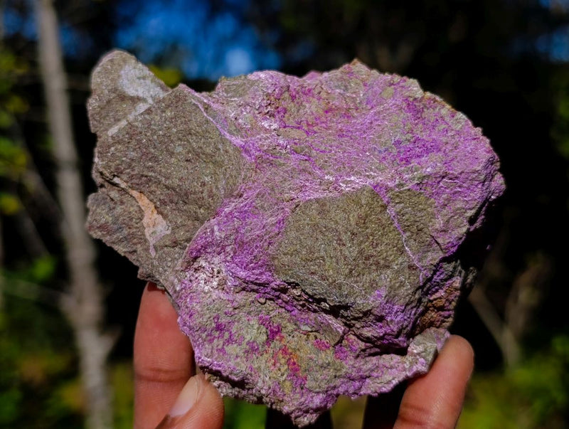 Natural Cobbed Stichtite Specimens x 12 From Barberton, South Africa - Toprock Gemstones and Minerals 