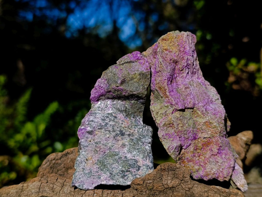 Natural Cobbed Stichtite Specimens x 12 From Barberton, South Africa - Toprock Gemstones and Minerals 