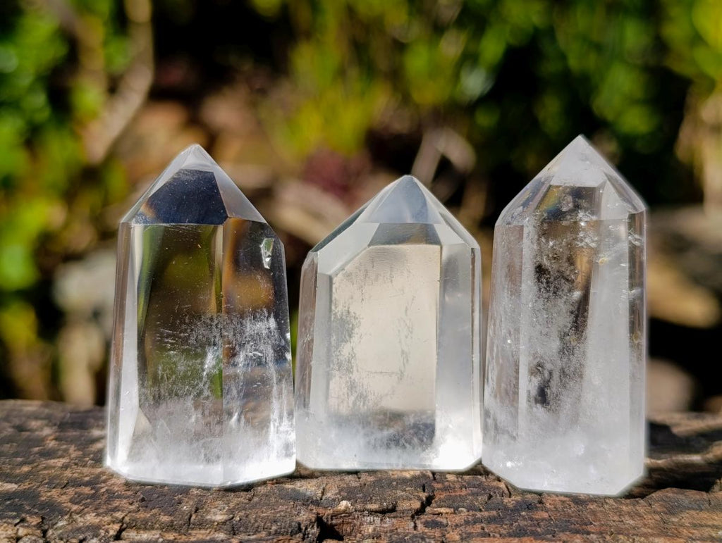 Polished Small Clear Quartz Display Crystals x 35 From Madagascar - Toprock Gemstones and Minerals 