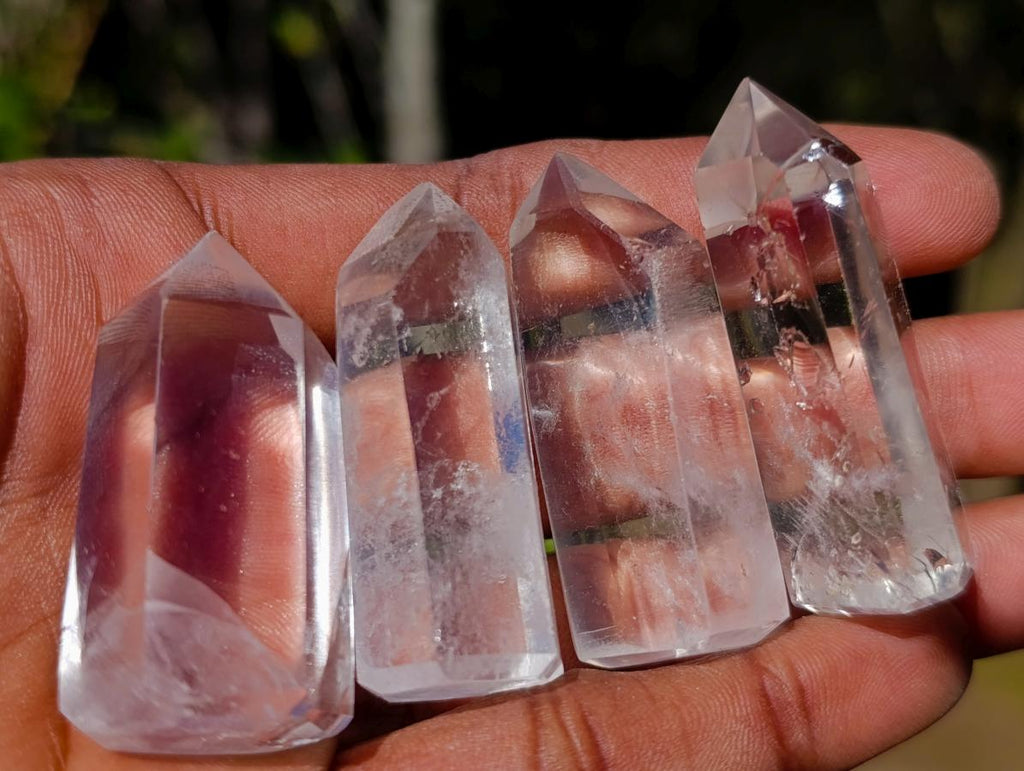 Polished Small Clear Quartz Display Crystals x 35 From Madagascar - Toprock Gemstones and Minerals 
