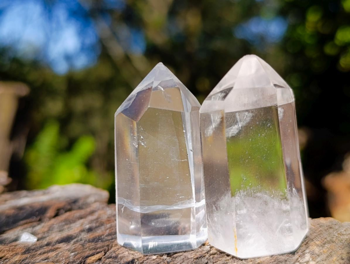Polished Small Clear Quartz Display Crystals x 35 From Madagascar - Toprock Gemstones and Minerals 