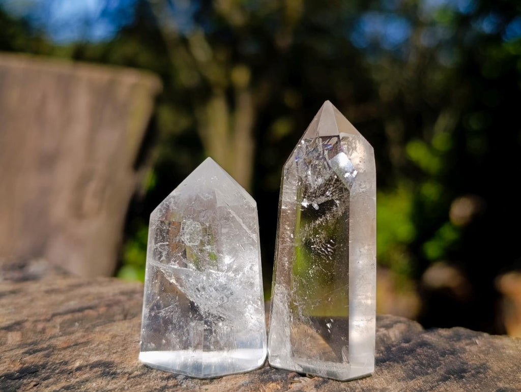 Polished Small Clear Quartz Display Crystals x 35 From Madagascar - Toprock Gemstones and Minerals 