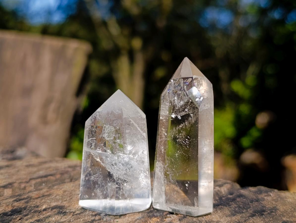 Polished Small Clear Quartz Display Crystals x 35 From Madagascar - Toprock Gemstones and Minerals 
