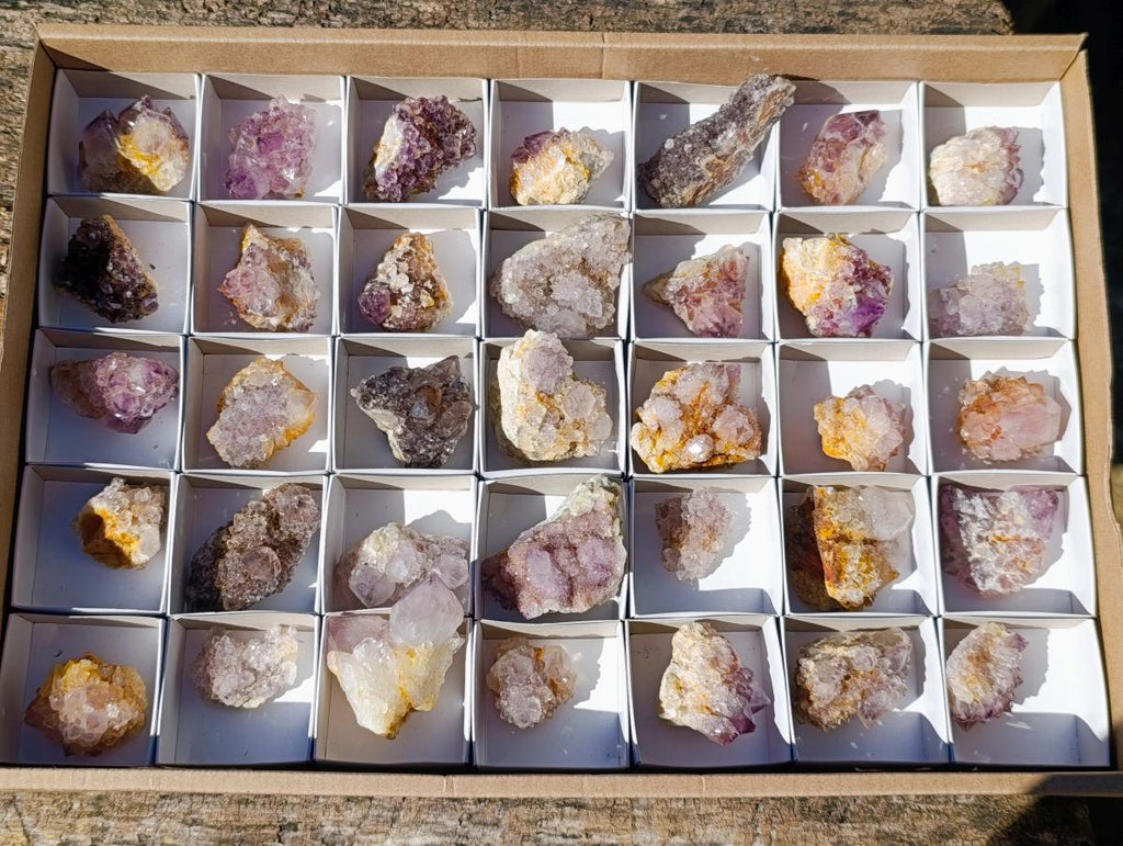 Natural Mixed Spirit Quartz Clusters x 35 From Boekenhouthoek, South Africa - Toprock Gemstones and Minerals 