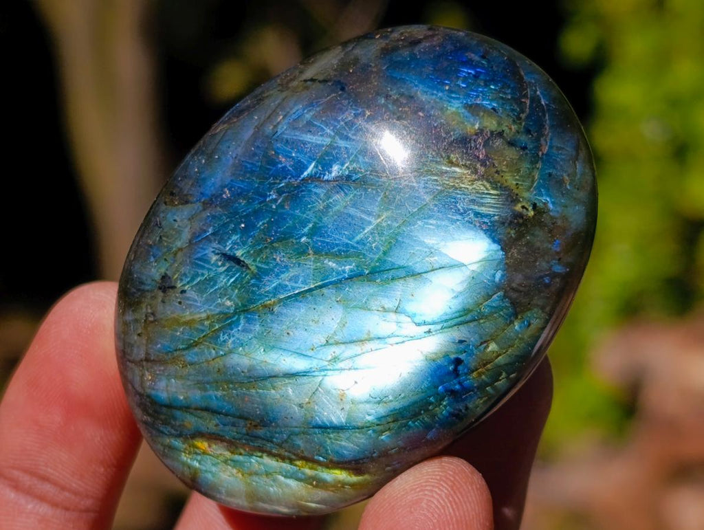 Polished Labradorite Palm Stones x 24 From Madagascar - Toprock Gemstones and Minerals 