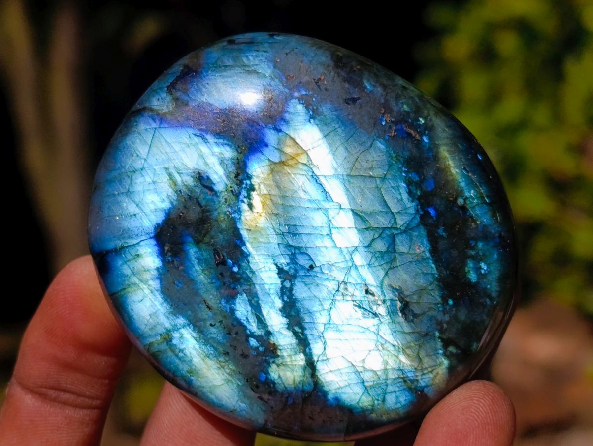 Polished Labradorite Palm Stones x 24 From Madagascar - Toprock Gemstones and Minerals 