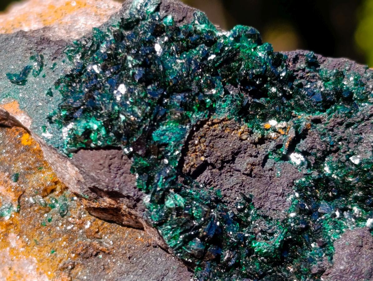 Natural Libethenite Crystals on Dolomite Matrix Specimens x 6 From Shituru, Congo - Toprock Gemstones and Minerals 