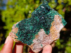 Natural Libethenite Crystals on Dolomite Matrix Specimens x 6 From Shituru, Congo - Toprock Gemstones and Minerals 