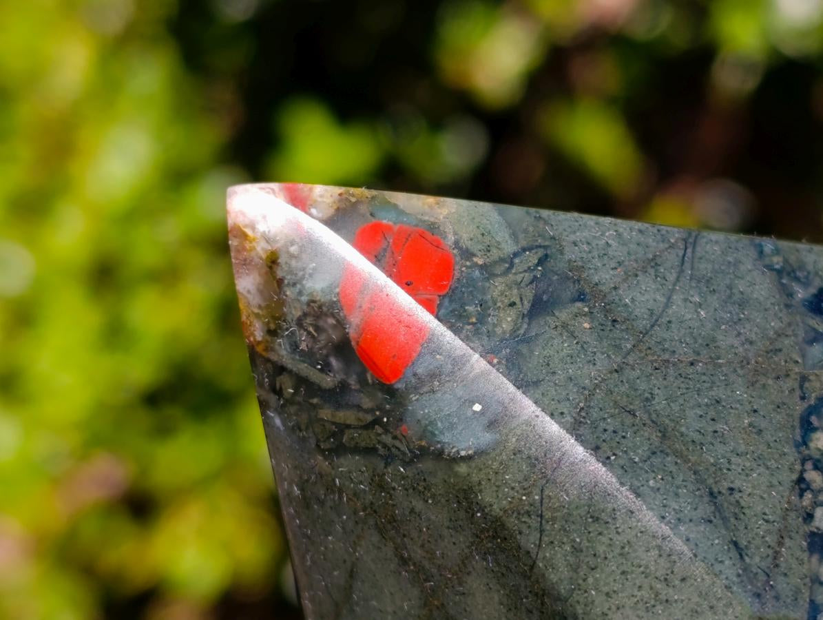 Polished Bloodstone Display Crystal Points x 2 From Swaziland - Toprock Gemstones and Minerals 