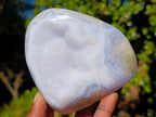 Polished Blue Lace Agate Standing Display Pieces x 4 From Nsanje, Malawi - Toprock Gemstones and Minerals 