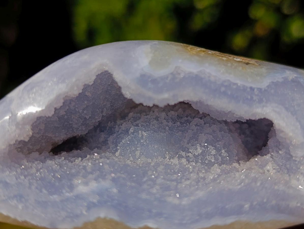 Polished Blue Lace Agate Standing Display Pieces x 4 From Nsanje, Malawi - Toprock Gemstones and Minerals 