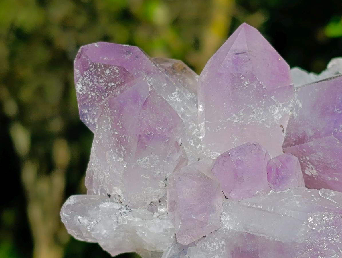 Natural Jacaranda Amethyst Clusters x 2 From Mumbwa, Zambia - Toprock Gemstones and Minerals 