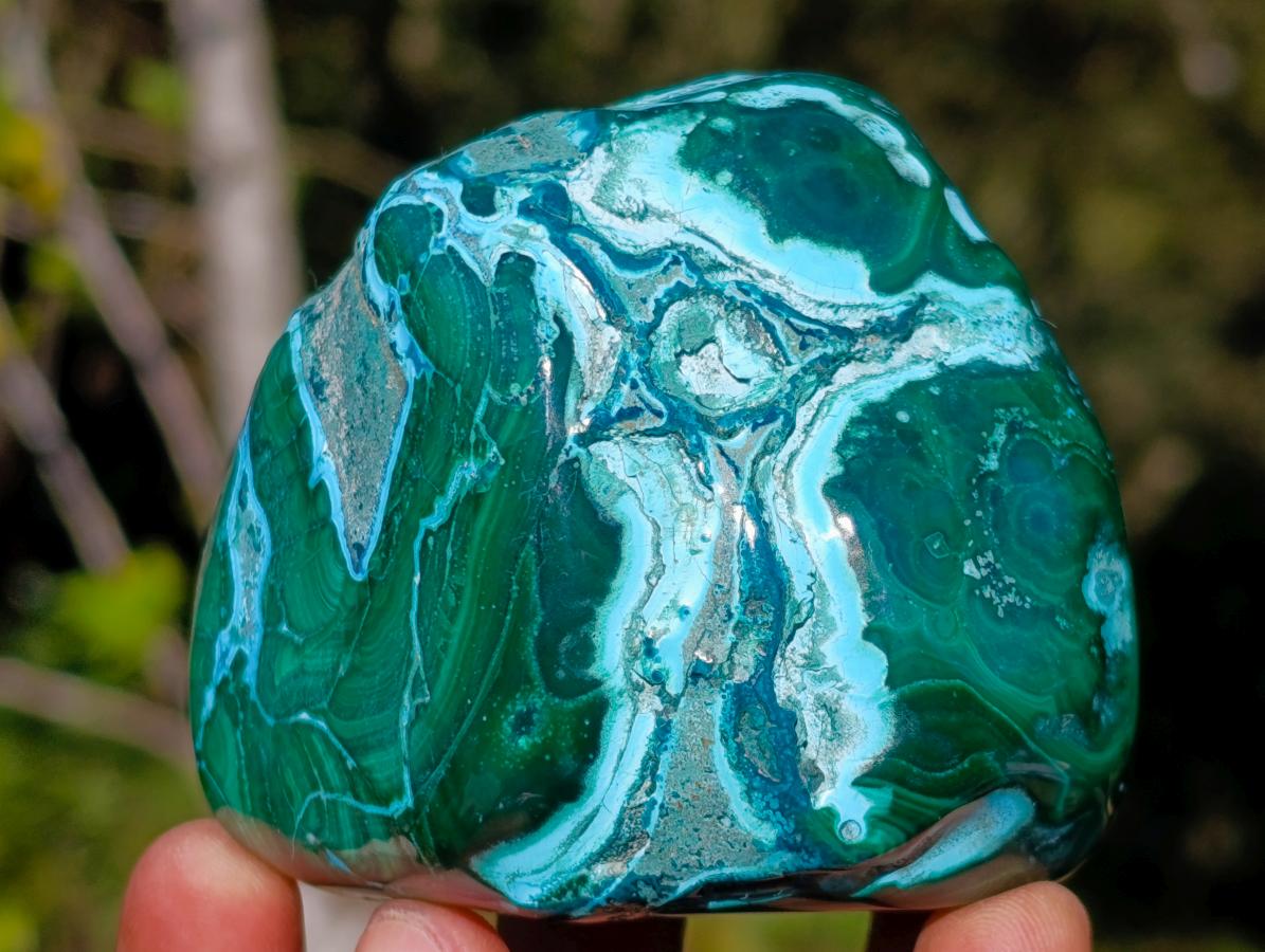 Polished Malacolla Free Forms x 4 From Kulukuluku, Congo - Toprock Gemstones and Minerals 