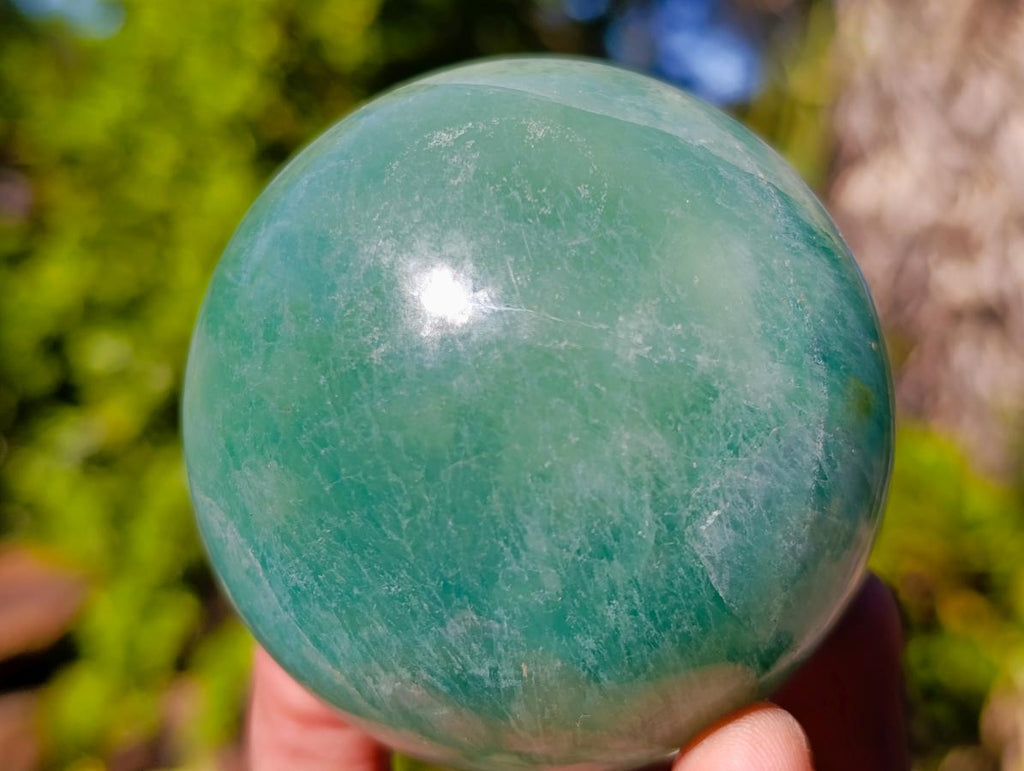 Polished Watermelon Fluorite Spheres x 2 From Uis, Namibia - Toprock Gemstones and Minerals 