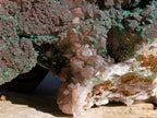 Natural XL Smokey Quartz coated with Malachite Specimen x 1 From Kambove, Congo - Toprock Gemstones and Minerals 