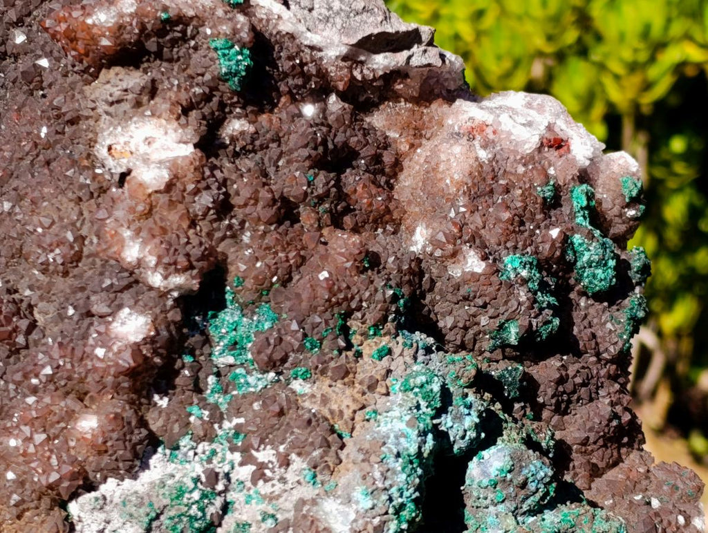 Natural XL Smokey Quartz coated with Malachite Specimen x 1 From Kambove, Congo - Toprock Gemstones and Minerals 