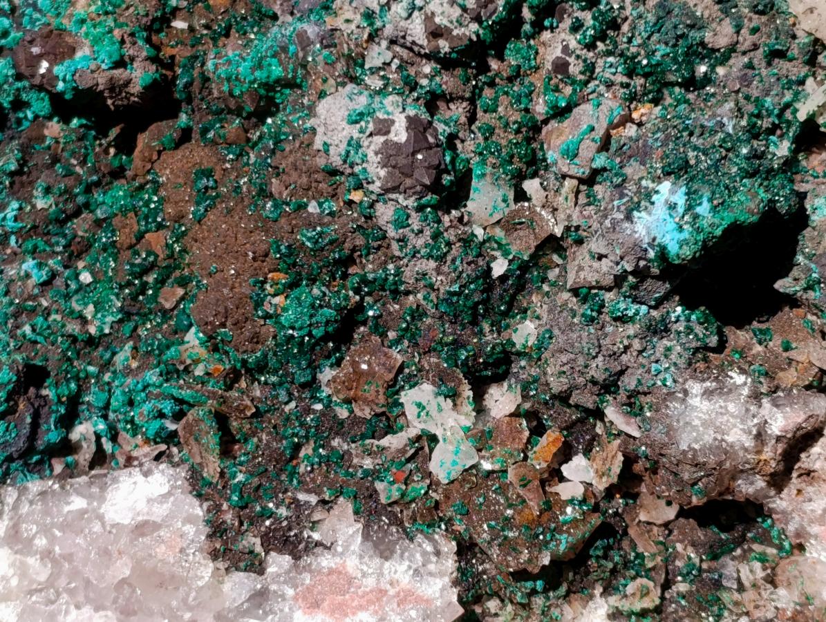Natural XL Smokey Quartz coated with Malachite Specimen x 1 From Kambove, Congo - Toprock Gemstones and Minerals 