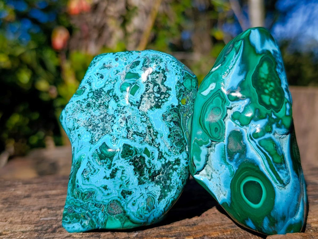 Polished Malacolla Free Forms x 6 From Kulukuluku, Congo - Toprock Gemstones and Minerals 