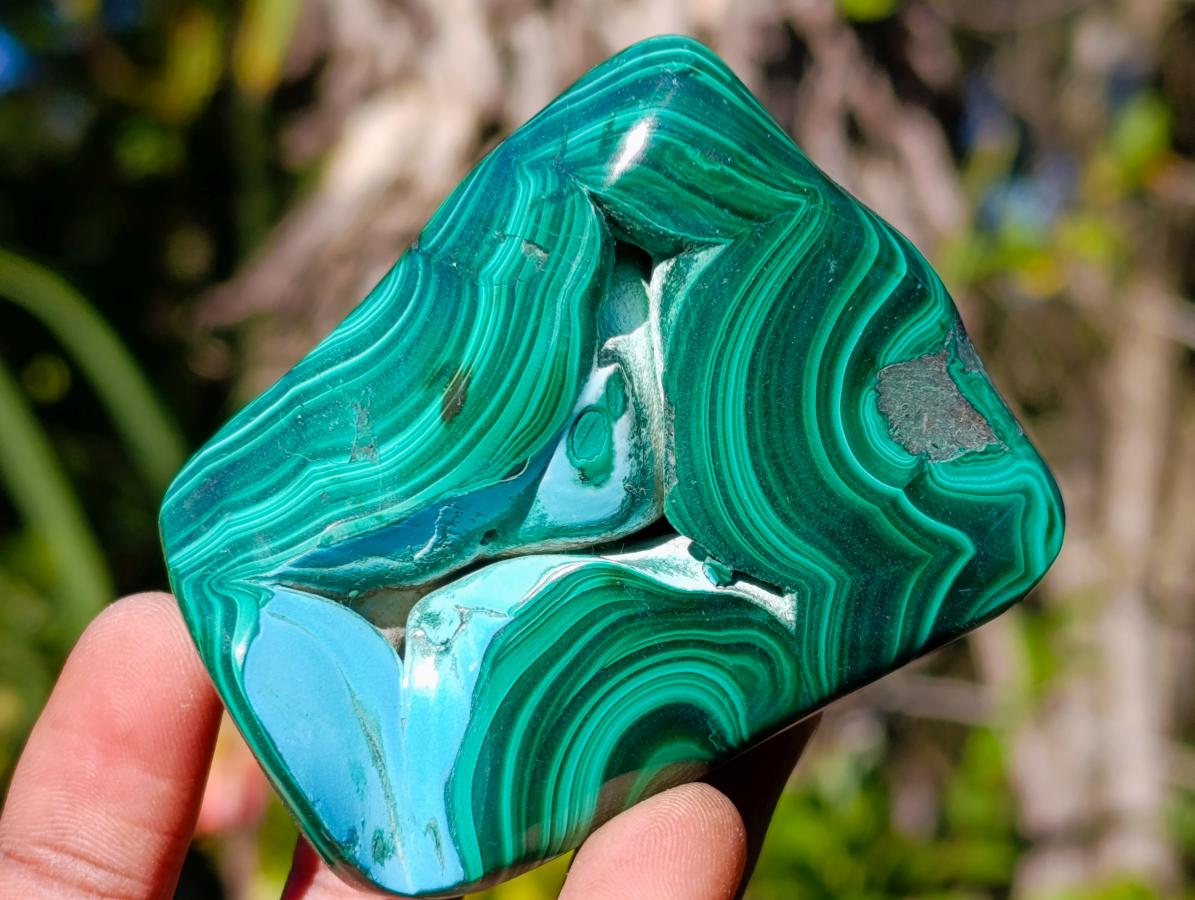 Polished Malacolla Free Forms x 6 From Kulukuluku, Congo - Toprock Gemstones and Minerals 