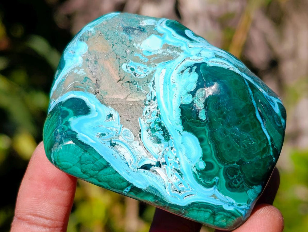 Polished Malacolla Free Forms x 6 From Kulukuluku, Congo - Toprock Gemstones and Minerals 