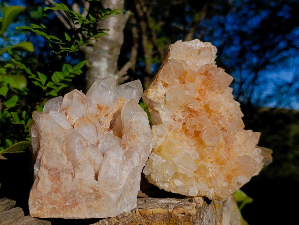 Natural Malagasy Quartz Clusters x 3 From Madagascar - Toprock Gemstones and Minerals 