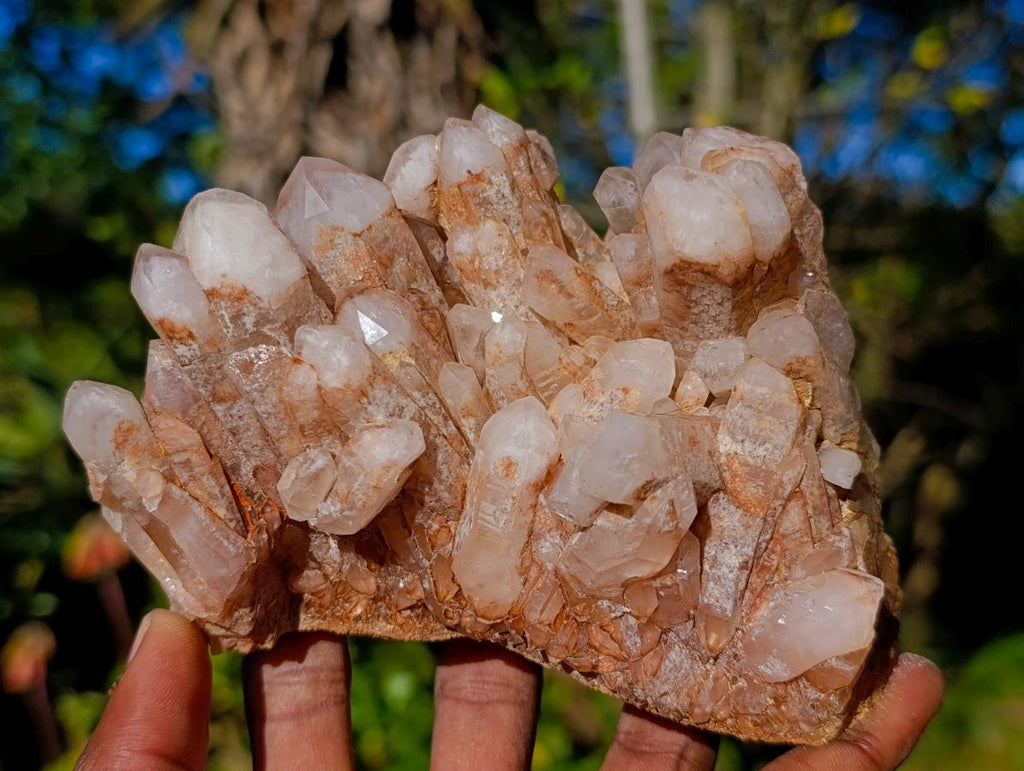Natural Malagasy Quartz Clusters x 3 From Madagascar - Toprock Gemstones and Minerals 
