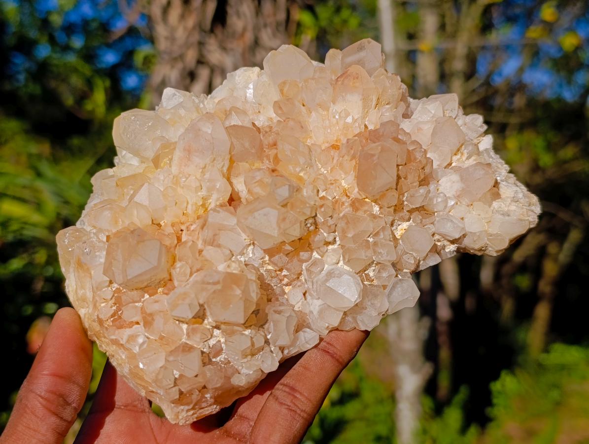 Natural Malagasy Quartz Clusters x 3 From Madagascar - Toprock Gemstones and Minerals 