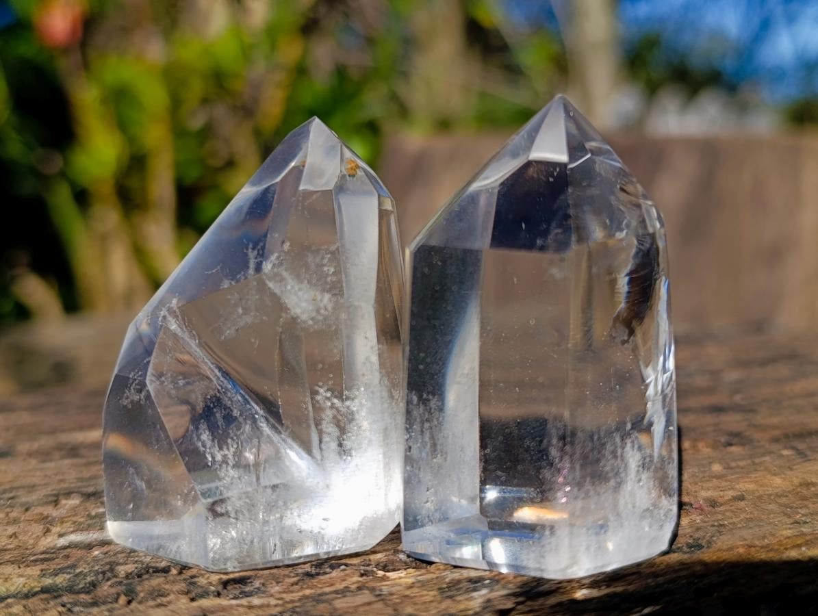 Polished Clear Quartz Display Crystals x 20 From Madagascar - Toprock Gemstones and Minerals 