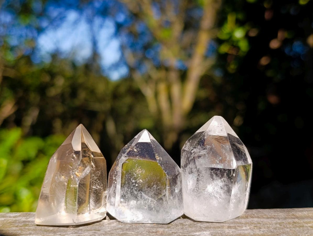Polished Clear Quartz Display Crystals x 20 From Madagascar - Toprock Gemstones and Minerals 