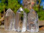 Polished Clear Quartz Display Crystals x 20 From Madagascar - Toprock Gemstones and Minerals 