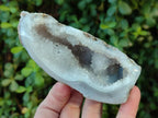 Polished Banded Agate with Crystalline Geodes x 12 From Maintirano, Madagascar - Toprock Gemstones and Minerals 