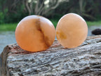 Polished Orange Twist Calcite Galets x 37 From Maevantanana, Madagascar - Toprock Gemstones and Minerals 