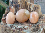 Polished Orange Twist Calcite Galets x 37 From Maevantanana, Madagascar - Toprock Gemstones and Minerals 