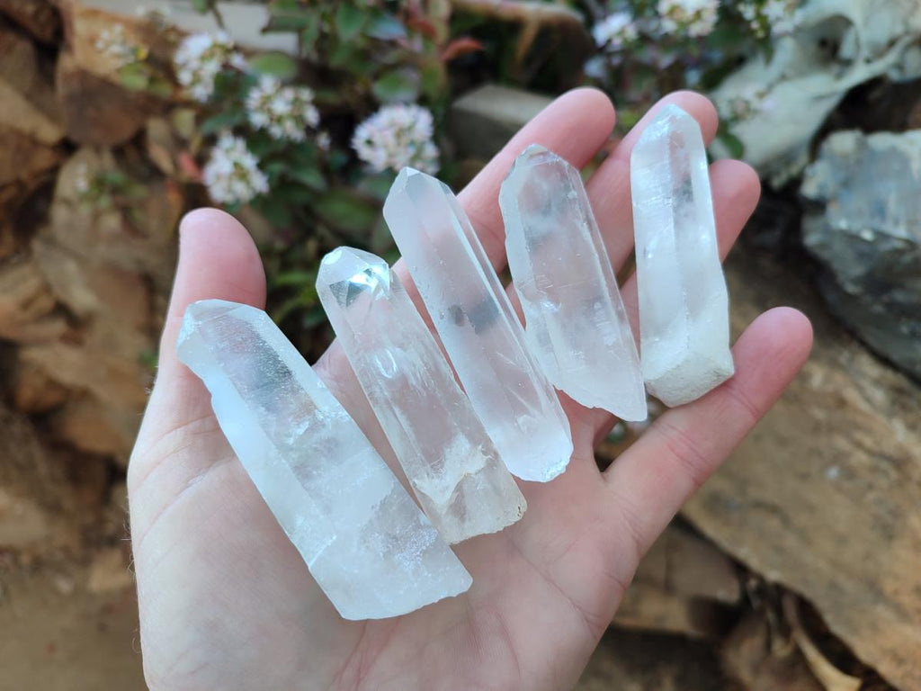 Natural Clear Quartz Crystals x 35 From Madagascar - Toprock Gemstones and Minerals 