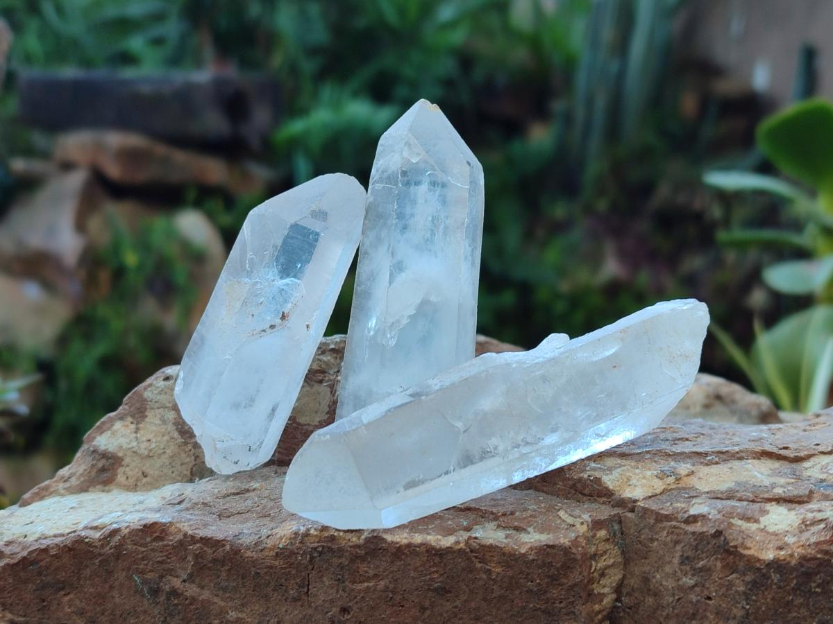 Natural Clear Quartz Crystals x 35 From Madagascar - Toprock Gemstones and Minerals 