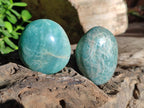 Polished Amazonite Palm Stones x 24 From Madagascar - Toprock Gemstones and Minerals 