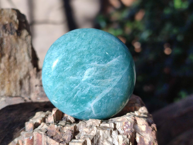 Polished Amazonite Palm Stones x 24 From Madagascar - Toprock Gemstones and Minerals 