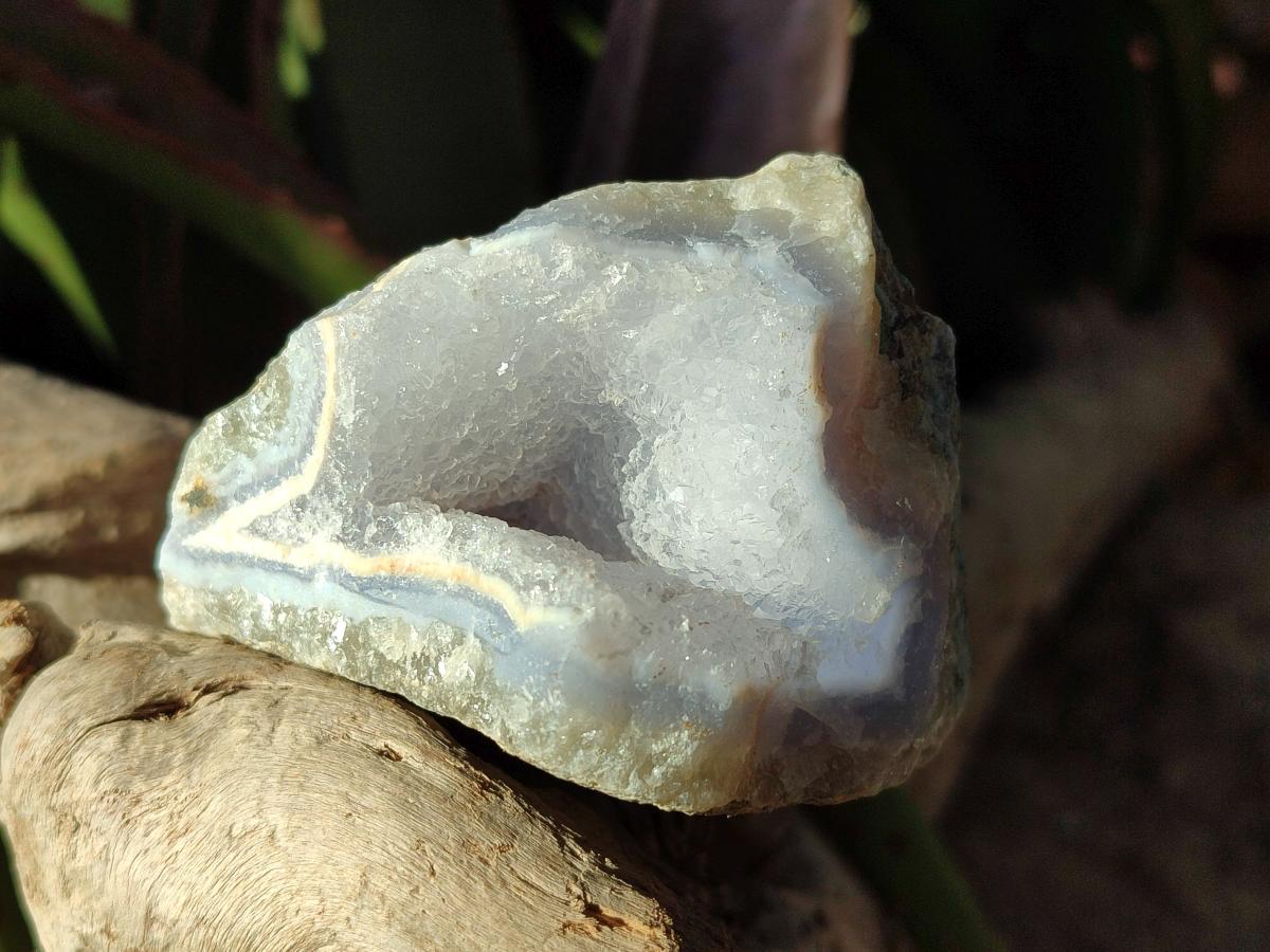 Natural Blue Lace Agate Geode Specimens x 6 From Nsanje, Malawi - Toprock Gemstones and Minerals 