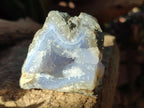 Natural Blue Lace Agate Geode Specimens x 6 From Nsanje, Malawi - Toprock Gemstones and Minerals 